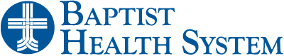 This is a header logo for Baptist Health System